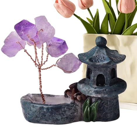 Arbre De D'améthyste Spirituel – Décoration Énergétique Reiki Naturelle, Idée Cadeau De Méditation, Richesse, | Cadeau De Pendaison De Crémaillère De Fenêtre De Table De Bureau