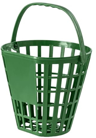 Cestino per palline da golf, resistente e leggero, contenitore per 50 palline da golf, per club, balcone, ufficio, garage, campo guida, campo da golf, papà