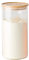 Mastrad Stor'Eat - Tarro de almacenamiento (vidrio de borosilicato resistente, protege de la humedad, tapa hermética, color bambú, sin BPA, 1750 ml)