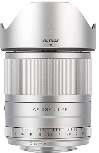 VILTROX AF 23mm F1.4 XF STM Lens for Fuji X,Auto Focus Compact Wide Angle Prime Lens for Fujifilm X-mount Mirrorless Cameras,Silver
