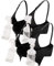 iLoveSIA Hands-Free Pumping Bra – Adjustable, Comfortable Nursing & Breastfeeding Bra, Soft Support for Multitasking Moms, Perfect for Pumping & Nursing 2Pack Black M Size