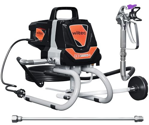 XPOtool Pulverizador de Pintura sin Aire Alta presión 207bar 1,5 l/min Boquilla y Barra de extensión