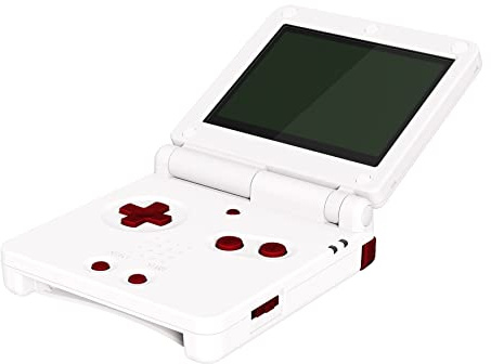 eXtremeRate Boutons de Remplacement pour Gameboy Advance SP GBA SP, Console Portable Non Incluse, Rouge Écarlate