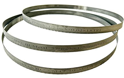 FOXBC Hojas de sierra de cinta de 27 pulgadas 18 TPI para DeWalt DCS377, Milwaukee 48-39-0572 Hoja de sierra de cinta portátil - Paquete de 3