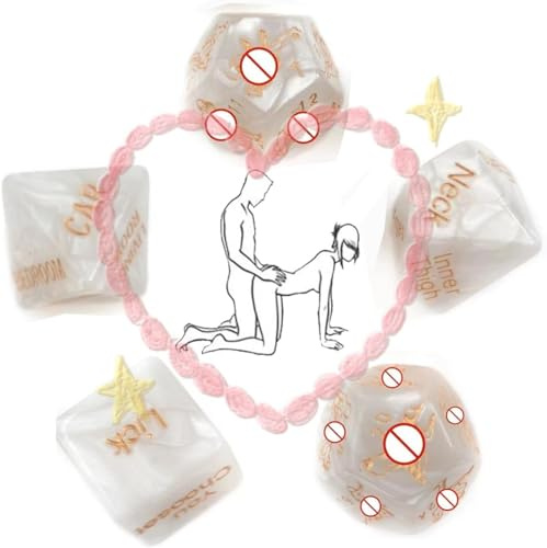 QiKKago Dado Tetraedro Blanco de Plástico, Pure White Choice, Nueva Diversión para Juegos De Dados