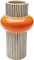 Kare Design Vase Calabria, Orange, Deko Vase, Blumenvase, Porzellan, handgearbeitet, Unikat, 28 cm (H)