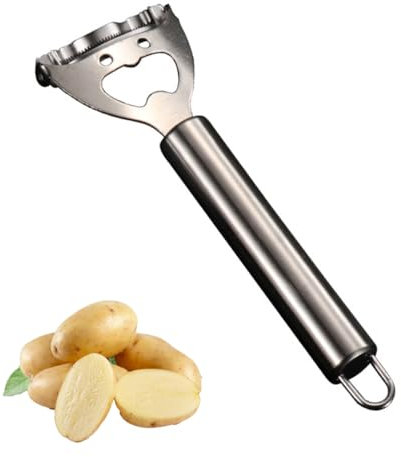 VPOUERY Il pelaverdure è realizzato in acciaio inossidabile, materiale spesso, facile da sbucciare.pela verdure.pelapatate professionale.pela carote apripista