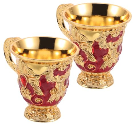 FIXOSHEE 2piezas Copas De Fiesta Vintage Diseño De Flores Para Banquetes Bares y Celebraciones De Halloween