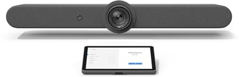Logitech Rally Bar Camera & TAP IP Controller Kit, Graphite (Renewed) | Wall Mount, 4K UHD PTZ Camera, 15x Zoom, Stereo Speakers, 6 Mics, 10.1 Display, Oleophobic, All-in-One Conference