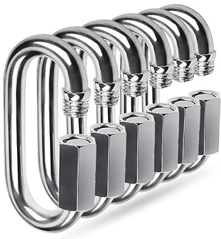 Quick Link, Ekunbuy 304 Stainless Steel Heavy Duty Locking Clips Chain Connector Repair Link Buckle for Swing Outdoor Camping
