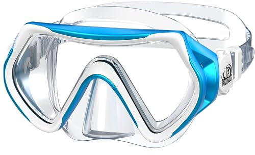 Findway Taucherbrille und Schnorchelmaske für Kinder 4-16 Jahre - 180° Panorama HD Anti-Nebel Tauchmaske mit Nasenabdeckung für Jungen Mädchen Jugendliche