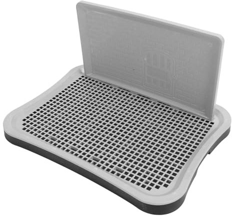 Hundetrainings-Toilette, Hundetöpfchen-Trainingstablett mit Wandsäule, Haustier-Hundetrainings-Toilette für den Innenbereich, Hundetöpfchen-Trainings-PIPI-Pad-Halter für Große,