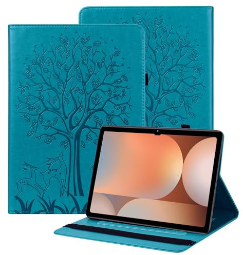 BOLELAW Custodia per tablet Amazon Fire HD 8 & 8 Plus (12/10th Gen, 2022/2020) 8 pollici con penna e portapenne, slot per carte di credito, supporto, custodia flip per tablet Amazon Fire HD 8, blu