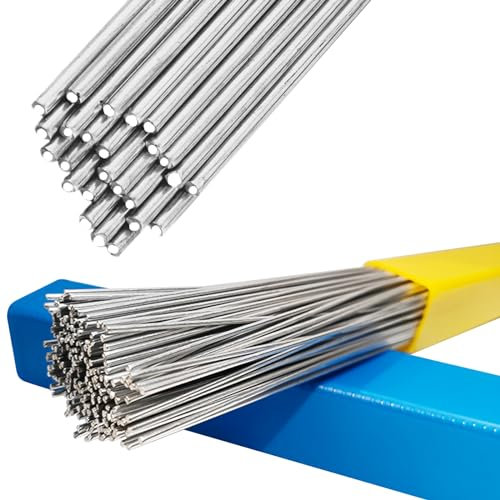60 varillas de soldadura, alambre de soldadura de aluminio a baja temperatura, varillas de soldadura de aluminio, 1,6 x 330 mm, alambre de relleno para reparación de tubos de aluminio, aleaciones de