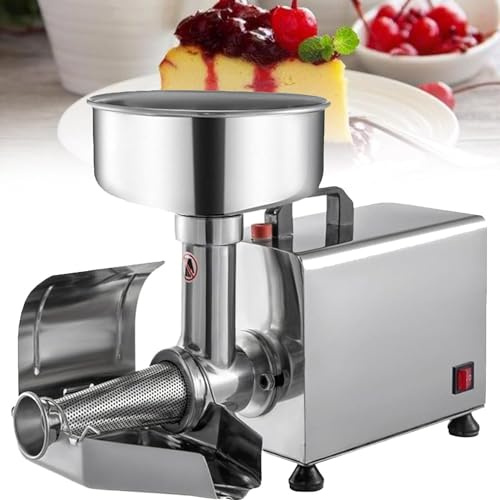 Moulin à Tomates éLectrique Presse Passoire électrique, fraiseuse commerciale, machine à sauce, presse-agrumes, presse-fruits en acier inoxydable, machine à confiture