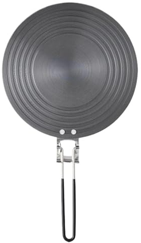 Duvcoywae Placa Adaptadora Para Inducción,Difusor De Calor De 24 Cm Para Placas De Vitrocerámica - Disco Adaptador Con Asas Plegables Para Placas De Aluminio - Uso En Cocinas Y Apartamentos