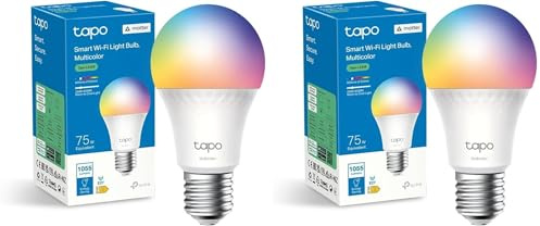 Tapo L535E Matter Lampadina WiFi Intelligente LED Smart Multicolore, E27 Lampadina Compatibile con Alexa e Google Home, 1055 lm, 8.6W, Monitoraggio Energetico, Controllo Remoto Tramite APP