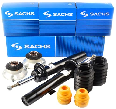 A.C.D. CARS SACHS 311405/311406 Ammortizzatori + 2x 802186 Supporti ammortizzatore + 900133 Kit di servizio anteriore per BMW Serie 3 E90–E93 M-Technik (Set da 5 pezzi)