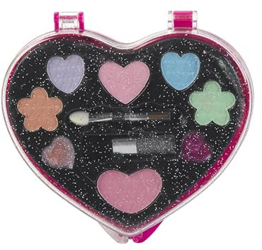 Theo Klein 5564 Schmink-Herz, groß I Inkl. Lidschatten, Rouge und Lipgloss I Maße: 12,5 cm x 12 cm x 2 cm I Spielzeug für Kinder ab 3 Jahren