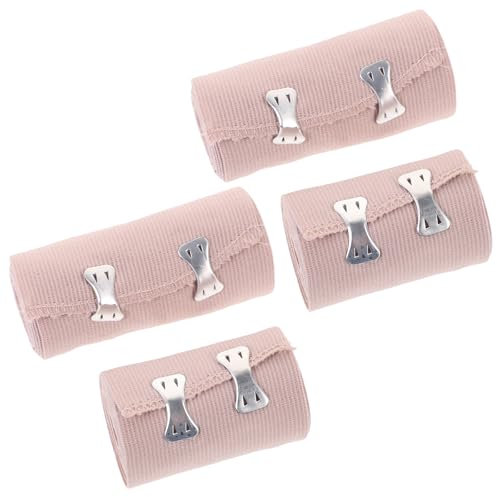 Healifty elastische Bandage 4 stücke Elastische Medizinische Bandagen Wrap Kompressionsrolle mit Extra Metall Clips Sport Liefert (2 * 7,5 CM Breite und 2 * 10 CM Breite)