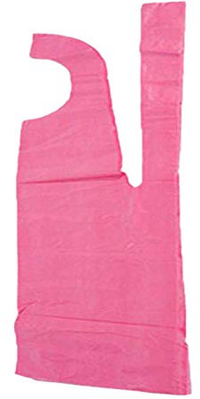 MZY1188 100 pcs Tabliers Jetables, Couleur Pure Jetable Courroie De Cou Tablier en Plastique Étanche Tabliers De Protection Restaurant Jardin Maison Cuisine Tablier