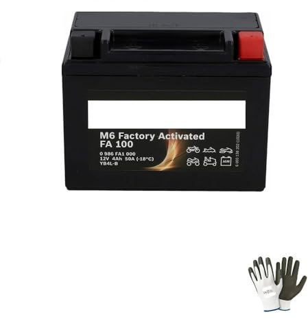 COMPATIBILE CON GARELLI Big Wheel 50 BATTERIA BOSCH GIA' PRONTA ALL'USO YB4L-B 12V/4 AH BATTERIE MOTO SCOOTER M4F170
