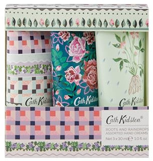 Cath Kidston Hand Creams 30ml x3, 3 Fragrances, Hand Moisturiser, Fits in Pocket, Handbag, Backpack or Toiletry Bag, Beauty Gift For Her, Travel Size, Vegan and Cruelty Free