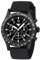 KHS Platoon Black Steel Solar Chronograph KHS.PLABSSC.SB mit Silikonband schwarz