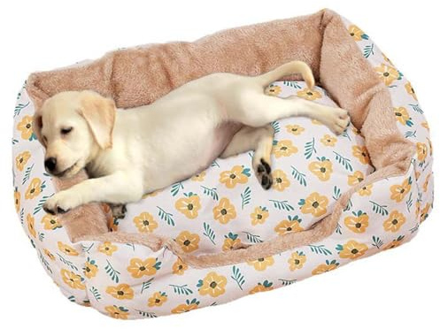 Letto per cani grande, lavabile, morbido e calmante, rettangolare, letto ortopedico per cani di taglia media, gatti e cuccioli, antiscivolo