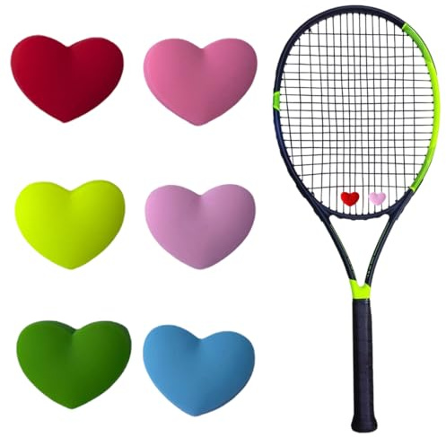 YIPFEN 6 PCS Antivibradores de Silicona para Raqueta de Tenis, Amortiguadores de Vibración para Jugadores de Tenis (Absorción de Golpes, Reducción de Vibraciones)