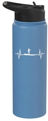 SUP Stand Up Paddling Heartbeat Stainless Steel Insulated Water Bottle