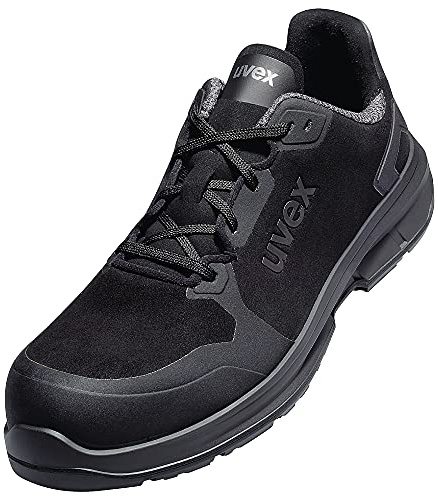 Uvex 1 scarpe sportive da lavoro scarpe antinfortunistiche S3 SRC ESD nero larghezza 14 / extra large, Nero , 49 EU
