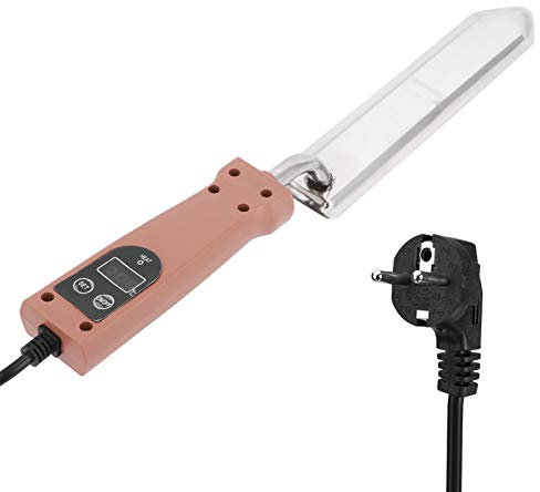 Honigschleuder elektrisch,Elektrisches Entdeckelungsmesser aus Edelstahl,Elektrischer Honigschneider Mit Temperaturregelung von 50–180 °C, Honigschneidemesser, Honig-Entdeckungsmesser