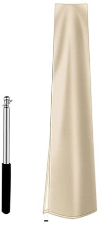 NeaxgeandX Copertura per ombrellone da giardino, cortile, patio, beige, 240 cm