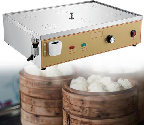 GFXYQPDNV Four/Six-Commercial Steamed Buns Machine,Stainless Steel Home Food Steaming Machine,for Bun Dumplings Rice Chinese Cuisine (6holes 110V)