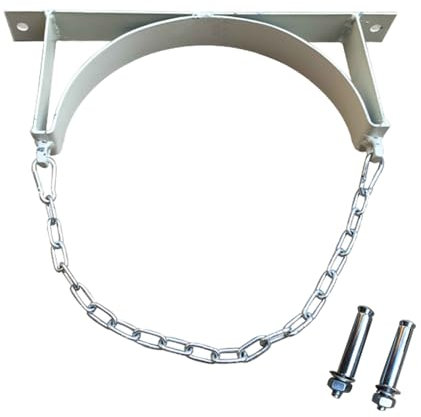 Support de Cylindre Gaz Support Mural Pour Bouteille De Gaz, Support/support De Réservoir En Acier 35 65 95 CM Pour Petites Bouteilles De Propane Et D'oxygène Fixe, Support De Bouteille Avec Chaîne De