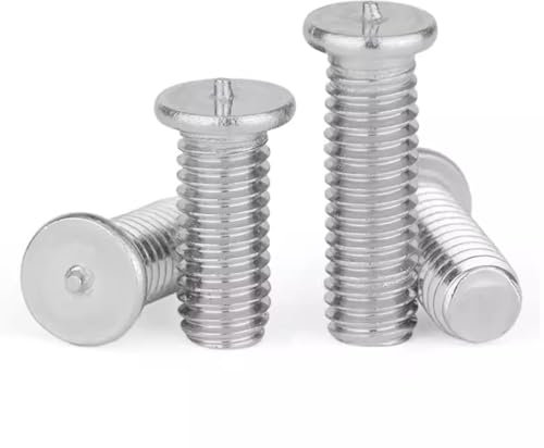 AYYSSM Viti di Saldatura Perni filettati a saldare in Acciaio Inossidabile 304 for Chiodi a Punti di scarica di condensatori M3-M8(25mm,M8 (5Pcs))