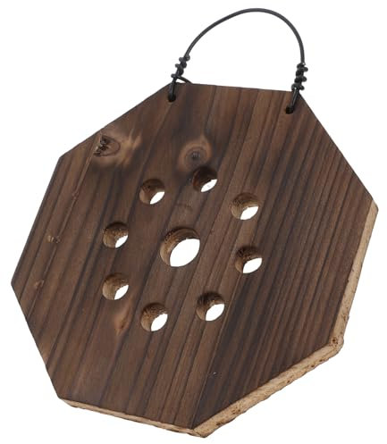 Mipcase Décoration Murale Dintérieur en Bois avec Fougère Corne De Cerf Planche De Montage Jardinière Peu Encombrante Facile À Installer Décoration Dintérieur