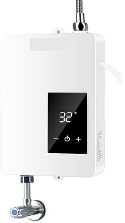 Electric Water Heater 3400W Instantaneous Small Kitchen Treasure Household Overheated Kitchen, Electric Water Heater, Bath, Fast Heating(A 3400W)