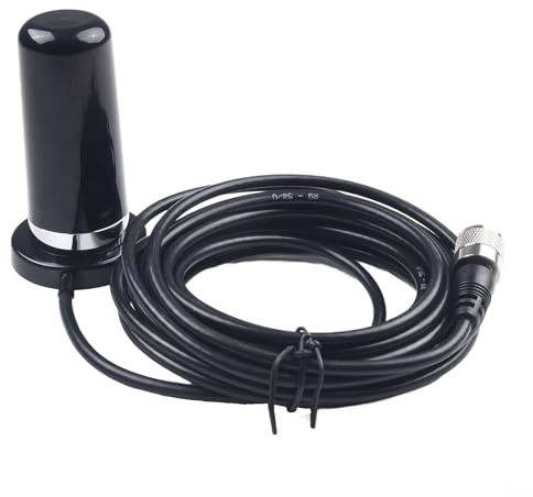 ComfyHarbor Mobil radioantenn NMO monteringsbas, med 3,5 tum dubbelt band VHF UHF 136–174 MHz 400–470 MHz, för fordonskommunikation