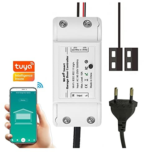 El control inteligente de la aplicación del control de la puerta de la puerta del abridor de la puerta del garaje de Tuya WiFi funciona con el altavoz inteligente