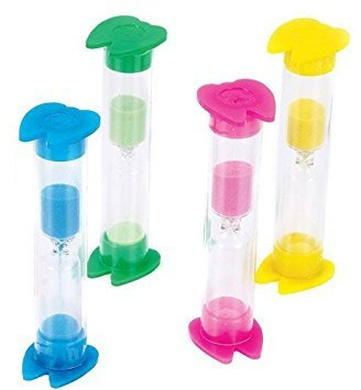 2-3 MINUTE TOOTH SHAPED SAND TIMER BRUSHING X 1 UNIT - COLOUR SENT AT RANDOM
