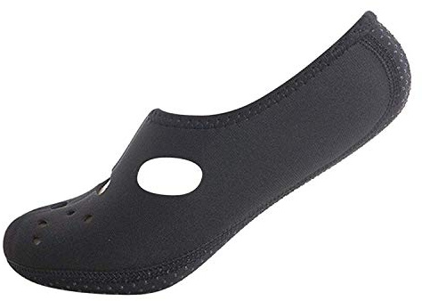 Boolavard vattensportskor barfota snabbtorkande aqua yoga strumpor slip-on för män kvinnor barn, Yttermaterial med svart hål, 38/39 EU
