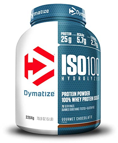 Dymatize ISO 100 Hydrolyzed Gourmet Chocolate 100 2264g - Whey Protein Hydrolysat + Isolate Powder