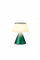 Lexon LUMA M LED-Schreibtischlampe, kabellose Tischlampe mit Dimmfunktion und Multi-Lampen-Synchronisation, 9 Lichtfarben für Büro, Schlafzimmer und Nachttisch, Dunkelgrün