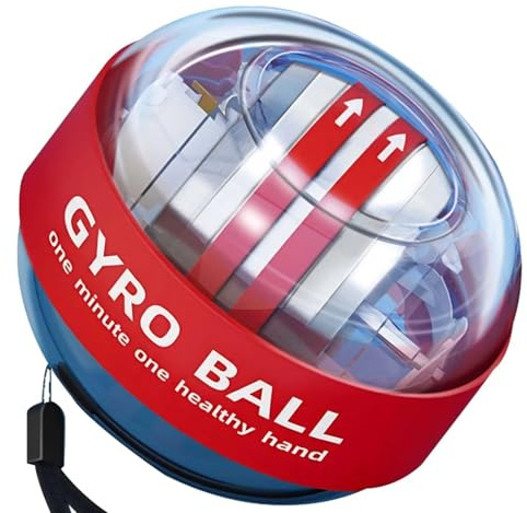 Gyroball, pelota para entrenar la muñeca, entrenador giroscópico para el antebrazo, pelota giroscópica para fortalecer los brazos, los dedos, los huesos de la muñeca y los músculos, para la oficina