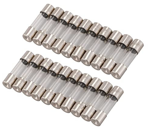 Uikdjgu 20Pcs 250V 0.2A 200MA Schnell Flink Glassicherungen Tubes 5mm x 20mm