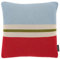 REMEMBER Strickbaumwollkissen Chili - 45 x 45 cm - Gestreiftes Strickbaumwollkissen