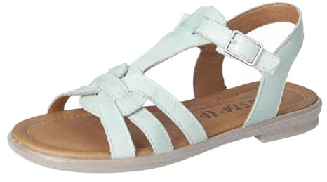 RICOSTA Mädchen Riemchensandalen BIRTE, Kinder Sandalen, Weite: Mittel, offene Schuhe, Strandschuhe, Sandaletten, Sommersandalen, Jade (520), 36 EU