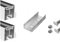 NAKA Aluprofil 40x40 PV Solarpanele | Photovoltaik Montageschiene PV-Anlage | Aluminiumprofil zur Montage von Solaranlagen | Systemprofil Typ T Montageprofil 40 x 40 mm 2,4 m